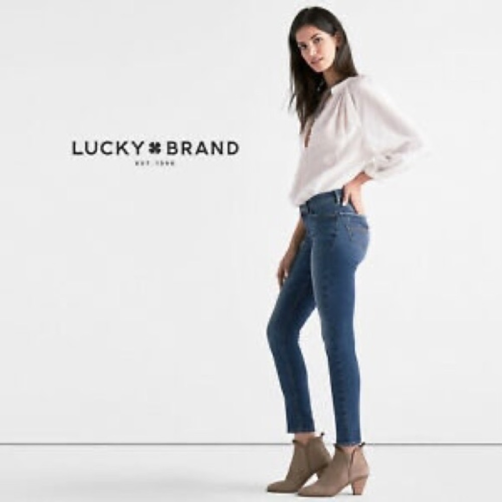 Lucky Brand Lolita Cropped Dark Denim
